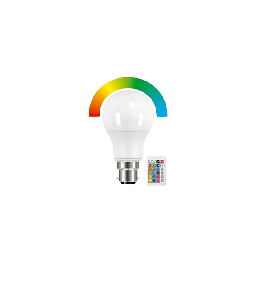 Lampe LED 9W RGB B22