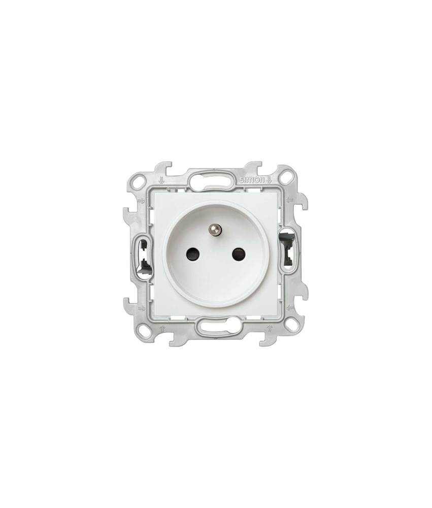 Prise 2P+T 16 A 250 V connexion rapide blanc Simon 24 Harmonie