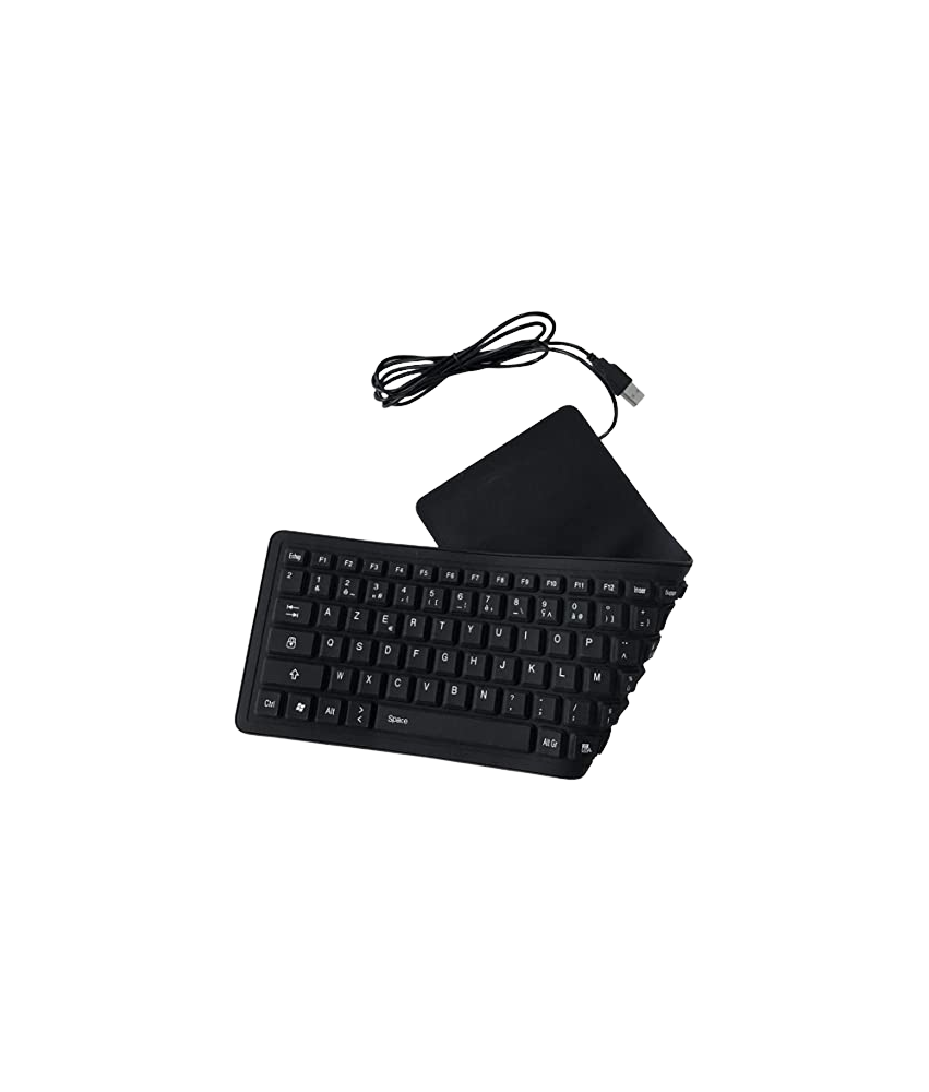 Clavier flexible azerty