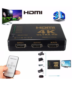 Switch HDMI à 5 ports avec Télécommande