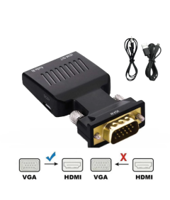 FOINNEX Adaptateur VGA vers HDMI avec Audio, Convertisseur VGA a