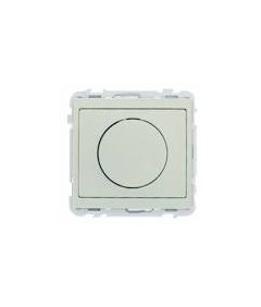 POUSSOIR ROND LUM. LED JADE BLANC INGELEC