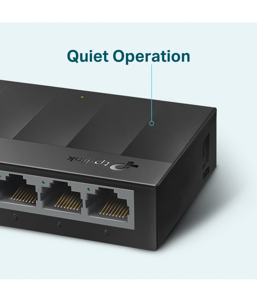 Switch 5 ports RJ45 - 10/100 Mbps - TP-Link - Blanc / Gris
