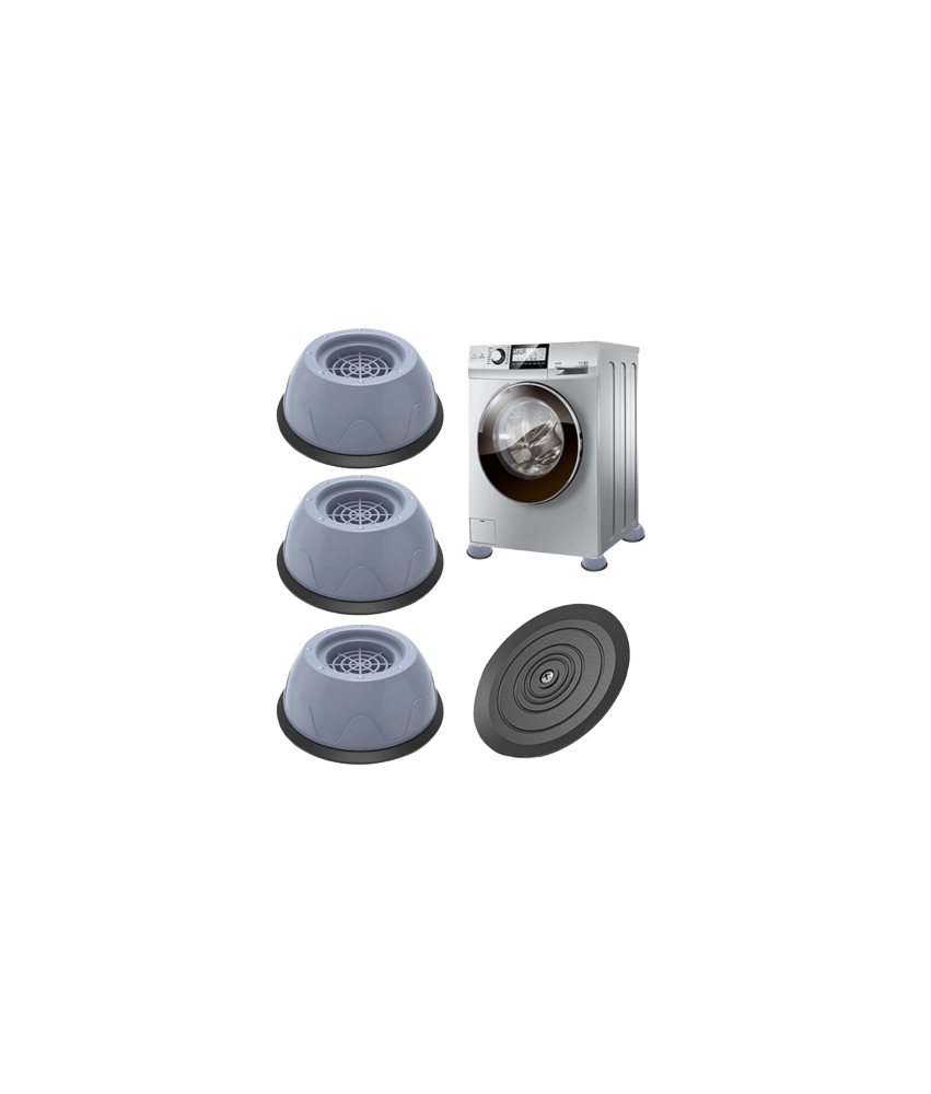 Mallalah Urisgo Patin Anti Vibration Machine à Laver 4PCS Universel Pieds  Stabilisateur Piédestal pour Lave-Linge Réfrigérateur Accessoire Gros